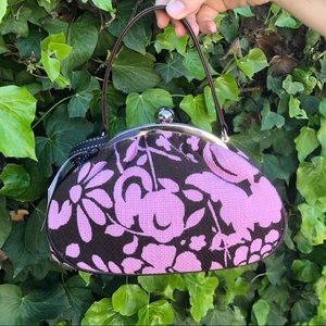 NWT GLEND GIES Vintage Inspired Pink Woven Purse